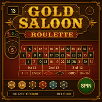 Spinit - Gold Saloon Roulette Game
